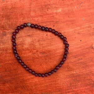 Garnet Beaded stretch bracelet